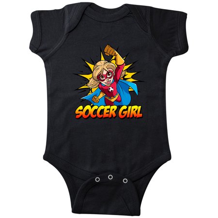 

Inktastic Soccer Girl Superhero Gift Baby Girl Bodysuit