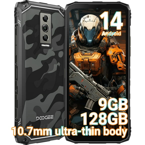 Smartphone DOOGEE Blade 10 Rugged Desbloqueado 9GB+128GB Android 14