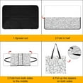 thumbnail image 4 of Colored Grid Geometry Picnic Blanket Waterproof Outdoor Beach Blanket Hand-held Pad Suitable for Travel, Camping, Beach, Family Gatherings, 4 of 8