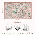 thumbnail image 5 of Wonnitar Christmas Pink 3x5 Rug, Washable Soft Bedroom Area Rug, Non Slip Xmas Tree Nursery Throw Rug, Ultra Thin Indoor Floor Carpet for Girls Room Dorm Holiday Decor, Pink, 5 of 11