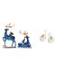 thumbnail image 1 of Elegante Colección De Esculturas De Resina De Renos Y Cisnes. Figuras De Arte Animal Para Chimenea, Mesa, Estantería O Entrada. Decoración Para Parejas., 1 of 8