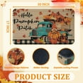 thumbnail image 3 of Fall Door Mat Outdoor for Front Door, Fall Decorations for Home Welcome Doormat Non-Slip Washable Thanksgiving Pumpkin Hello Fall Doormat Entrance Rug for Indoor Outdoor (Hello Pumpkin, 17"x30"), 3 of 6