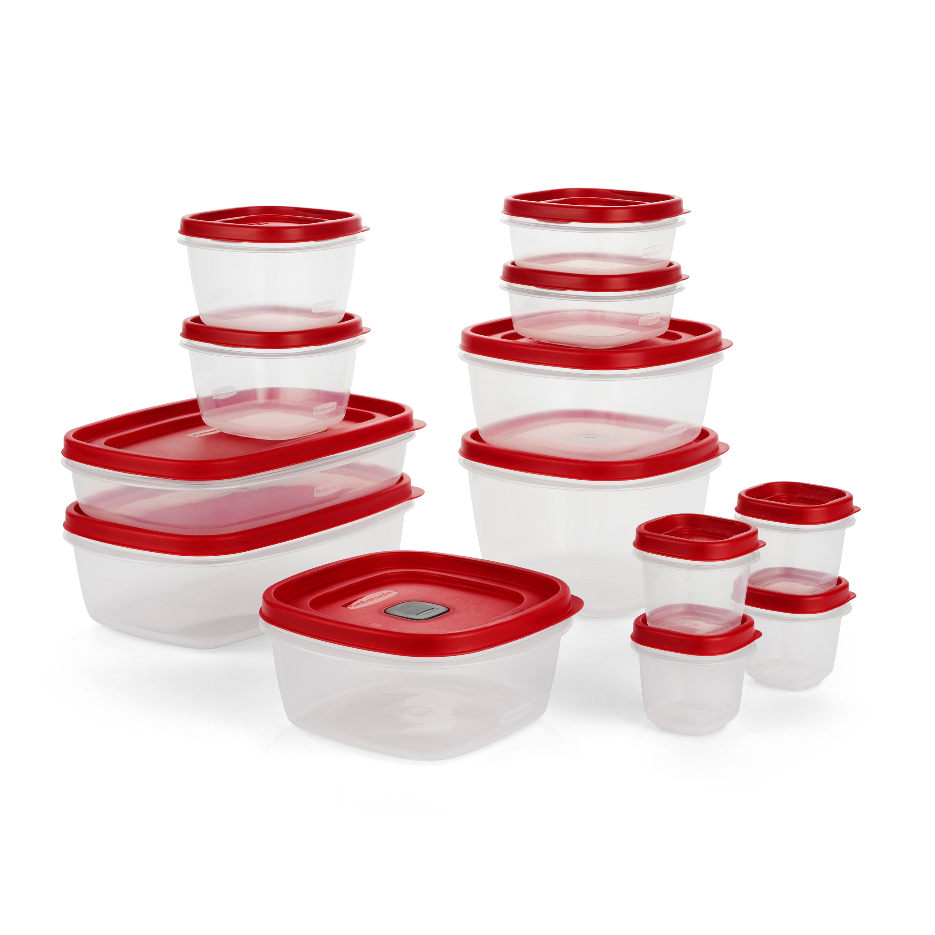 3/5/7 Cup Replacement Lids for Rubbermaid Food Storage Containers Steam Vent (2-Pack, Red)