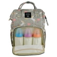 thumbnail image 6 of LEQUEEN Baby Diaper Bag Backpack Large Capacity Waterproof Backpack Nappy Changing Bag, Light Gray, 6 of 10