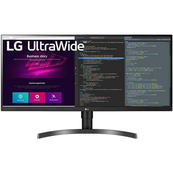 LG 34" WQHD IPS HDR10 Monitor, 3440 x 1440, Black, 34WN750-B