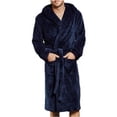 thumbnail image 1 of Pijamas para hombres Bata de baño de felpa Kimono Ropa de dormir para el hogar(Azul-XXL) Nituyy Pijamas-GL715-NZ14532C4, 1 of 5