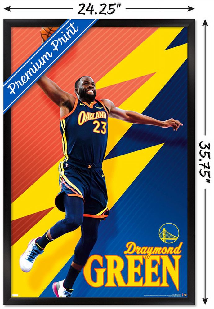 NBA Golden State Warriors - Draymond Green 21 Wall Poster, 22.375" x 34", Framed