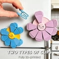 thumbnail image 4 of Magnetic Fridge Clips with Petal Design for Notes Photos Lists and Office Kitchen Organization, 4 of 6