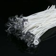 thumbnail image 3 of 20 Pieces Waxed Candle Wicks Cotton Core Candle Making Supplies Parts, 3 of 10