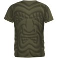thumbnail image 2 of Tiki God Black Face Luau Men's Soft T-Shirt Military Green 2XL, 2 of 2