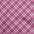 thumbnail image 1 of oneOone Rayon Pink Fabric Check Sewing Material Print Fabric By The Yard 56 Inch Wide, 1 of 4