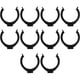 thumbnail image 1 of 10 clips de nivelación para gabinetes, hebillas para pies, ganchos para colgar, niveladores de muebles de cocina, clips de plástico para patas de gabinete, rodapiés., 1 of 5