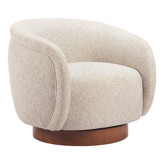 ZUO Vinta Swivel Chair Beige