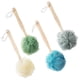 thumbnail image 1 of Paquete de 4 esponjas de lufa de baño grandes con lufa de ducha de mango largo, cepillo para la espalda del cuerpo del baño, cepillo de spa para mujeres y hombres (4 colores)", 1 of 5