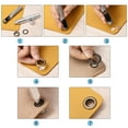 thumbnail image 6 of Grommet Tool Kit 50 Sets 1/2" Copper Grommets Eyelets with 3pcs Install Tools, 12mm Inside Dia. Gold Tone, 6 of 6