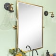 thumbnail image 6 of TEHOME Gold Metal Framed Pivot Rectangle Bathroom Mirror 24x36", 6 of 7