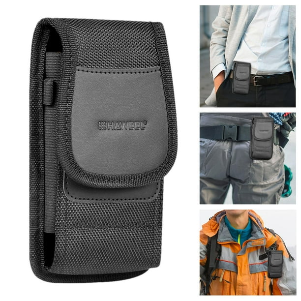 Bolso Cinturon Hombre Funda De Cinturón De Cuero Para Móvil