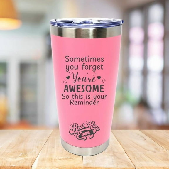 Mother's Day Special - Mothers Day Gifts for Mom from Daughter Son - 20 oz Stainless Steel Insulated Coffee Tumbler with Lid - Mothers Day Mom Birthday Gifts for Women, Present for Mama - Pink