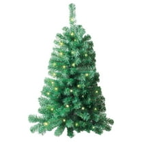 IdeaWorks Wall Mounted Christmas Tree, Lighted, and 3 Feet Tall