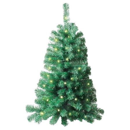 IdeaWorks Wall Mounted Christmas Tree, Lighted, and 3 Feet Tall