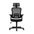 thumbnail image 4 of Mainstays Ergonomic Office Chair with Adjustable Headrest, Black Fabric, 275lb capacity, 4 of 11