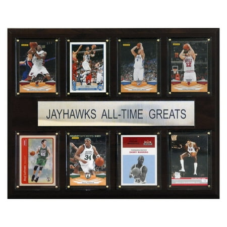 1988 Kansas Jayhawks Basketball - C&I Collectables NCAA Basketball 12x15 Kansas Jayhawks All-Time Greats Plaque