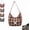 (Coffee), variant on Retro Plaid Underarm Bag, Canvas Hobo Crossbody Tote, Slouchy Crescent Shoulder Purse for Women, for Travel(Black)