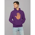 thumbnail image 2 of Astro Palmistry - Zodiac Hand Emoji Art Design Men's Hoodie, 2 of 4