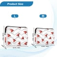 thumbnail image 4 of FORMRS 13-13.3 inch Laptop Sleeve Case Soft Carrying Quilted Computer Bag Cover, Cute Santa Hats Pattern, 4 of 7