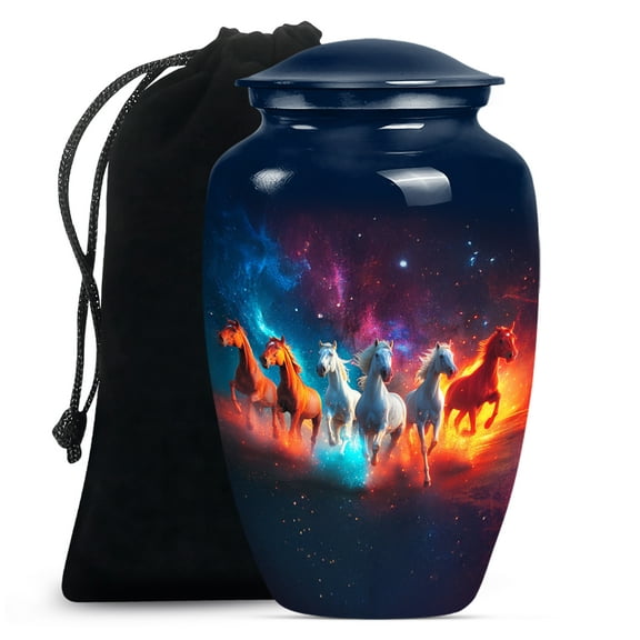 Horse Urn, Urns for Human Ashes, large Urn for Ashes Adult male, Urns for Human Ashes Adult, funeral Urns for Adult Ashes Women, Urn for Ashes Adult male(Size - 10inch)