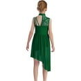 thumbnail image 3 of TSSOE Jupe Tutu Asymétrique pour Filles, Costume de Danse Moderne, Vert 8, 3 of 6