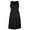 Black, variant on Women's Summer Maternity Dress Sleeveless Ruffle Tank Dress with Pockets