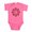 Raspberry, variant on CafePress - Peace Flower Affection - Cute Infant Bodysuit Baby Romper - Size Newborn - 24 Months