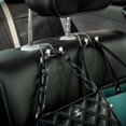 thumbnail image 5 of Organizador de perchas para automóvil, gancho para reposacabezas de asiento, resistente, para asiento trasero, almacenamiento, universal, para SUV, camión, vehículo, paquete de 2 (blanco), 5 of 5