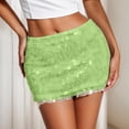 thumbnail image 2 of oqasdz Carnival Sequin Bodycon Mini Skirt Party Clubwear Glitter Reflective Tight Short Skirts for Women Casual Outfit Night Out Daily Wear, 2 of 7