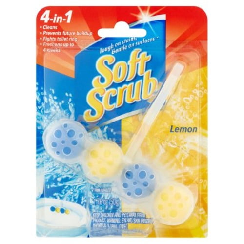 Soft Scrub Rim Hanger Toilet Bowl Cleaner, Lemon, 1 ct