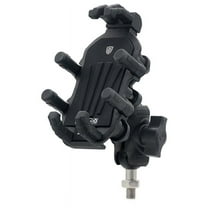 Motorcycle Fork Stem Phone Mount with Vibration Dampener, Adjustable Cellphone Holder Screw - M8