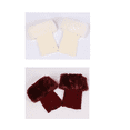 thumbnail image 1 of QUETO 2 pairs New fur sock lining short boots C, 1 of 6