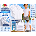 thumbnail image 4 of Fruit of the Loom Boys Cooling Cotton Mesh Crew Undershirts, 4-Pack Breathable Moisture Wicking Tag-Free T-Shirts, XS, 4 of 4
