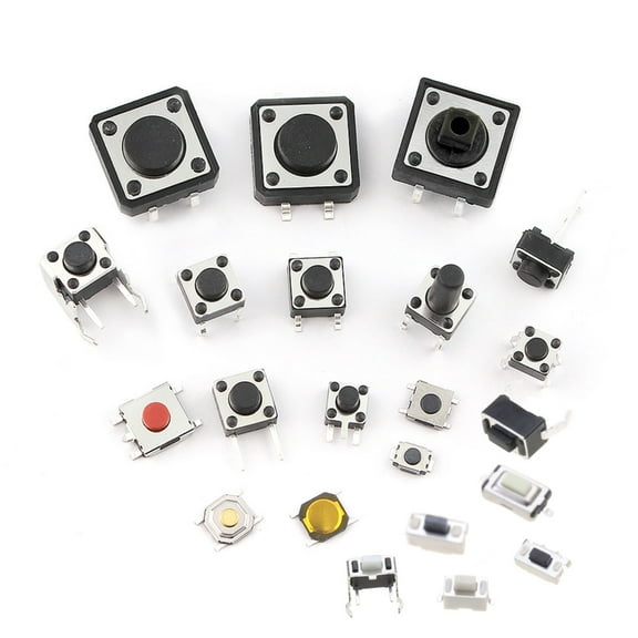 Durable 250pcs Tactile Push Button Switchs Kits Convenient Assortment of 250 Micro Momentary Switches 25 Types Durale