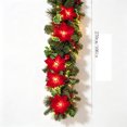 thumbnail image 3 of Qwtwty 9 ft Christmas Garlands for Decoration, Fake Vines Real Touch Winter Xmas Pine Garland for Stairs, Railing, Fireplace, Door Decorations, 3 of 9