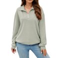 thumbnail image 1 of Gibobby Suéter de Punto Sudaderas con media cremallera para mujer, con cremallera de un , sudaderas con capucha de tamaño, suéteres, trajes de otoño, ropa de invierno (Verde, S), 1 of 5