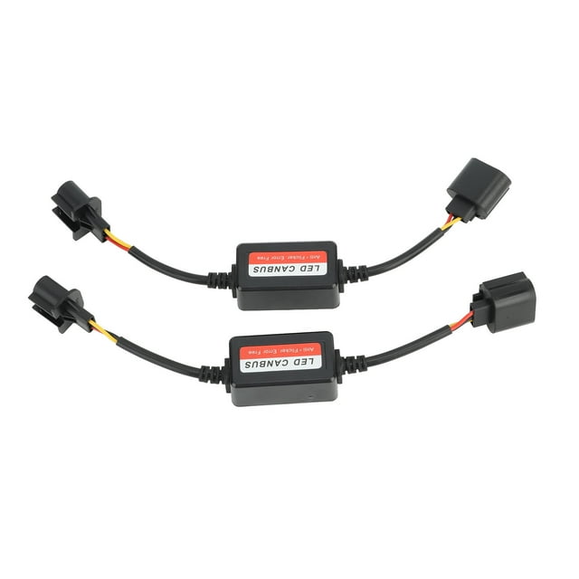 Decodificador Canbus de Resistencia Led, Fácil de Instalar 2 Piezas Resistente a la Resistencia de la Bombilla de 12V de 12V Ayuda de Realización de Bombilla para H13 O 9008