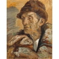 thumbnail image 2 of Helmer Osslund 12x14 Black Ornate Wood Framed Double Matted Museum Art Print Titled: Farmer from Nordingra (1917), 2 of 5
