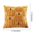 thumbnail image 4 of PoyoKee Fall Pillow Covers 18x18, Halloween Pumpkin Corduroy Throw Pillow Covers, Embroidered Pillowcase for Sofa Thanksgiving Halloween Indoor Decor, 4 of 9