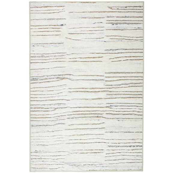 Dash & Albert Avery Machine Washable Rug, 5' x 8', Oatmeal