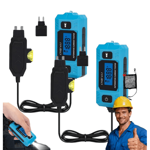 Automotive Circuit Fault Probe Tester, Portable High-Precision Current Tester, Short Finder with LED Display and Lighting, 2-in-1 Wire Tracer Electrical, Car Relay Tester 2PC