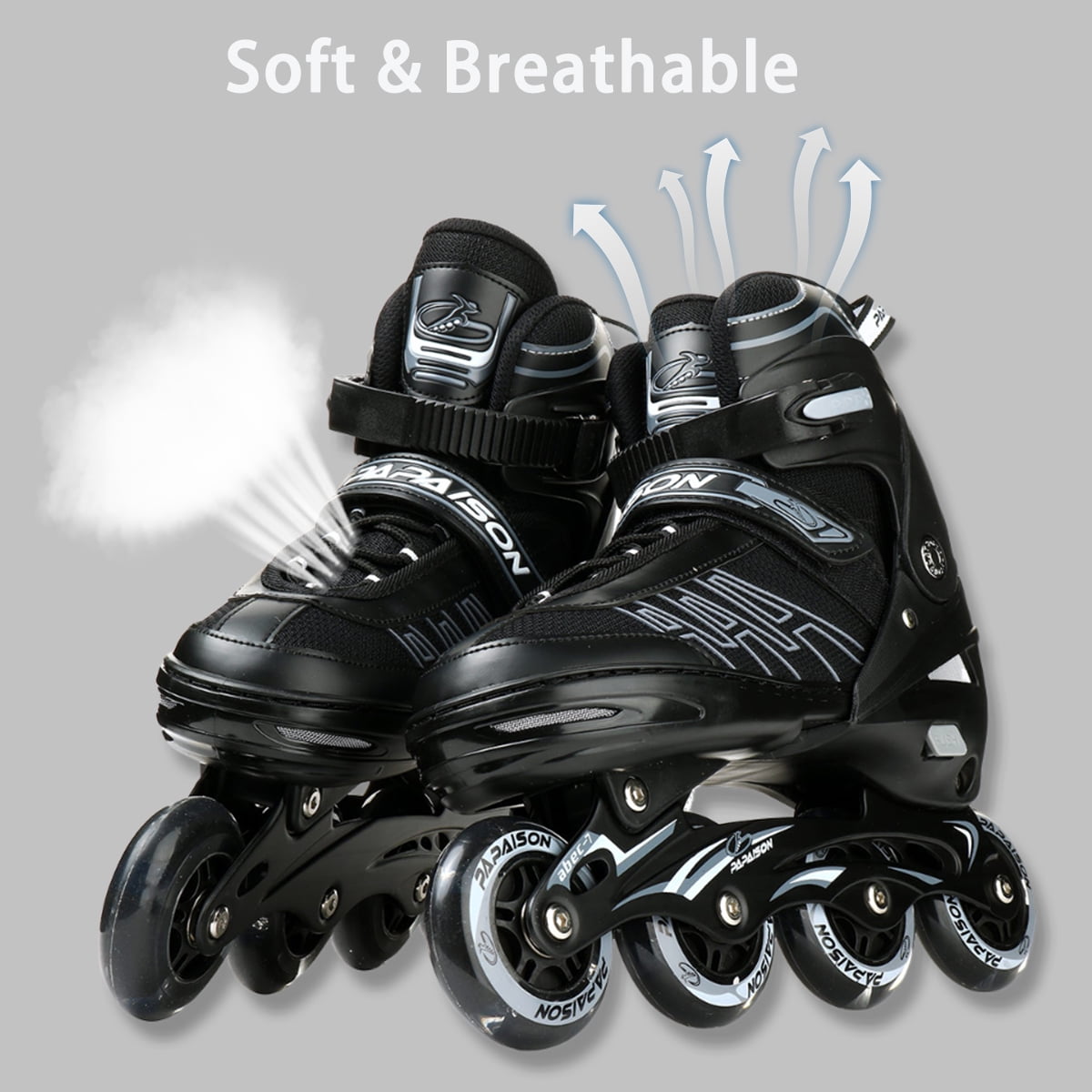 GIATUEE Light up Adjustable Roller Skates for Men Women, Inline Skates for Adult(XLarge)