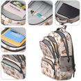 thumbnail image 4 of Highland Cow and Flower Print Cute School Backpack Bag with Padded Back and Adjustable Shoulder Straps 16.9 X 12.6 X 5.9 Inches, 4 of 5