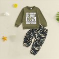 thumbnail image 2 of Infant Baby Boy Outfits 2Pcs Long Sleeve Pullover Sweatshirt Toddler Boys Pants Clothes Set 3 6 12 18 Months 2T 3T Toddler Boys Winter Clothes,4-5 Years,White, 2 of 4